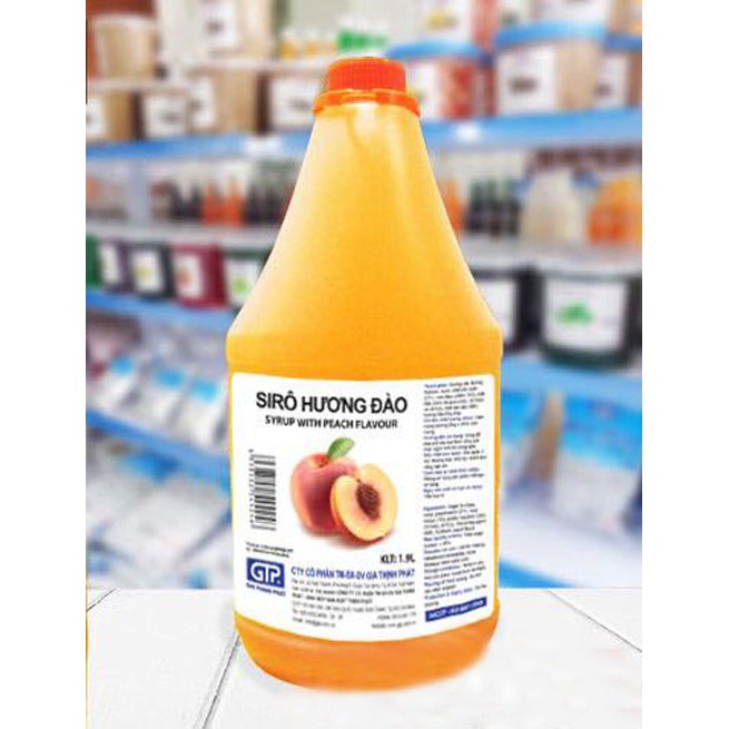Syrup Đào GTP - 1,9 Lít [DUNG TÍCH LỚN] - 8938502544246 - Nguyên liệu pha chế trà sữa HIỆP PHÁT