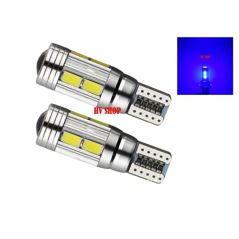 Bộ 02 bóng đèn LED demi xi nhan xe máy T10 10SMD 5630