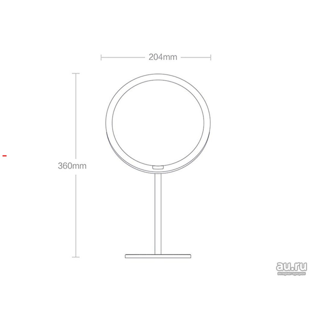 Gương trang điểm Xiaomi Mijia có đèn LED MJHZJ01-ZJ điều chỉnh ánh sáng để bàn cầm tay thông minh nặn mụn cute mini gập