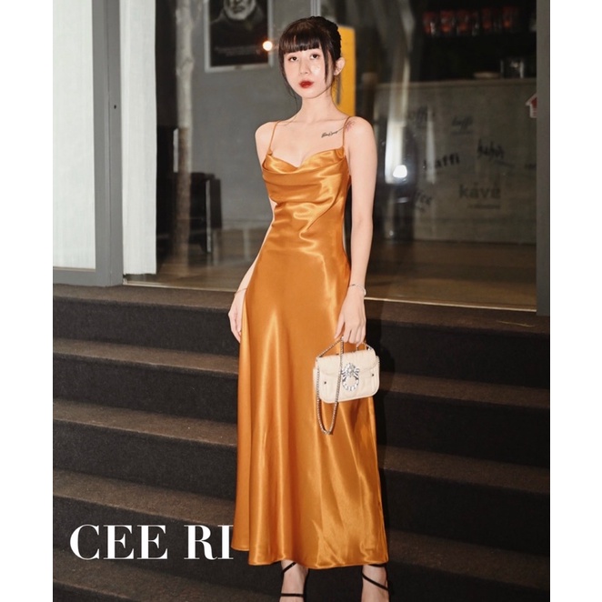 Váy lụa basic thời thượng ( Ảnh thật - Chính chủ CEE RI )