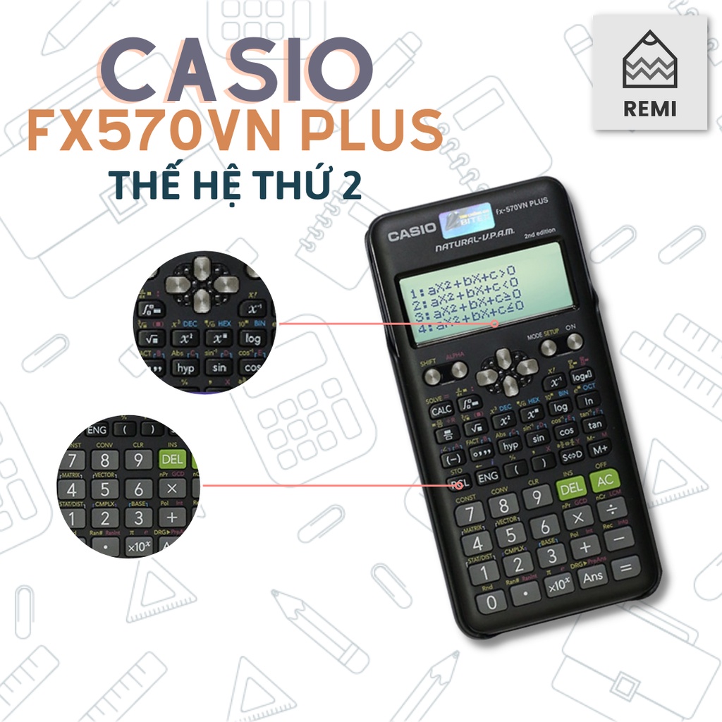 Máy tính FX-570VN PLUS (Thế hệ thứ 2)
