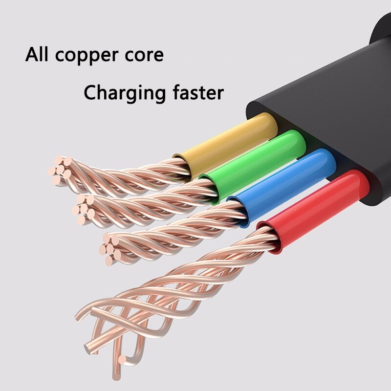 Dây Cáp Sạc Nhanh 5A Micro Usb/Type-c 3 Trong 1 Chuyên Dụng