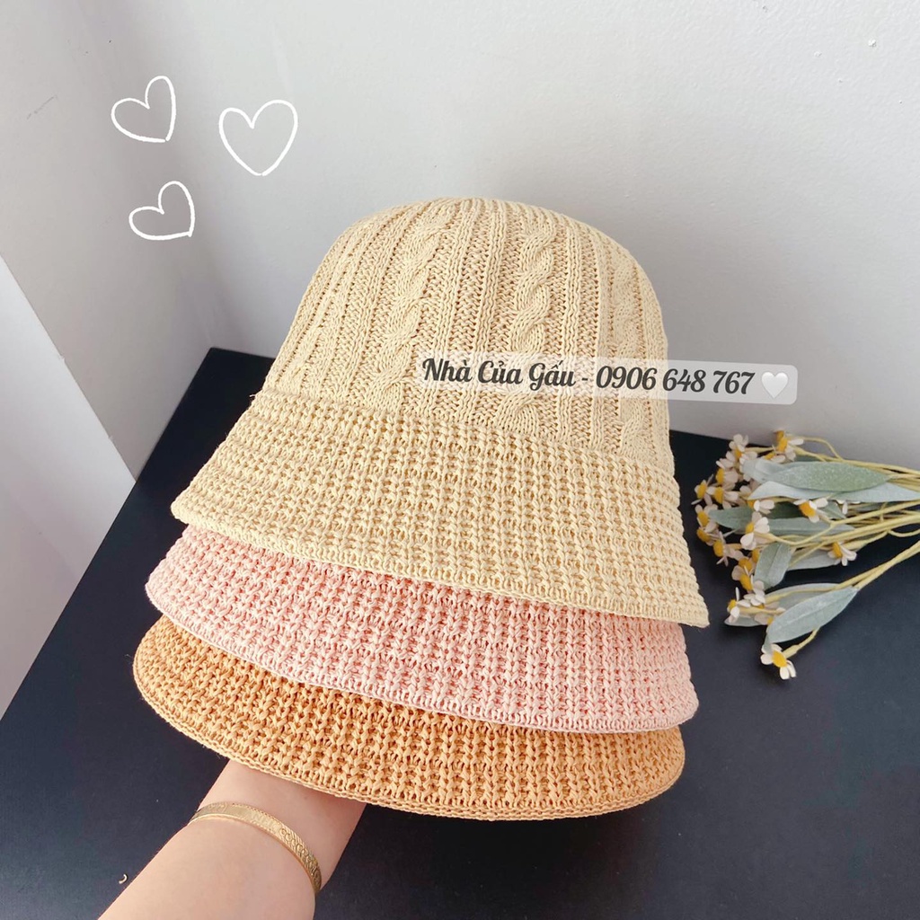 Mũ bucket nữ vải dày dặn siêu đẹp