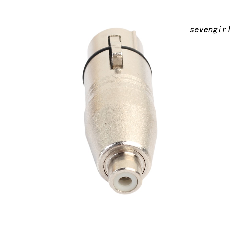1 Đầu Nối Chuyển Đổi XLR 3 Cực Sang RCA Bằng Hợp Kim Kẽm
