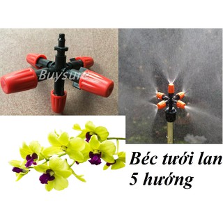 Béc phun sương tưới lan,tưới rau 5 hướng