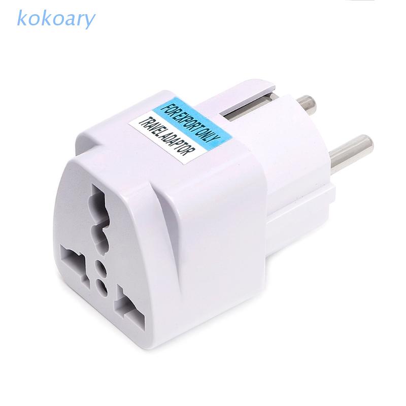 Đầu chuyển đổi phích cắm Uk Us Au sang Eu Ac sử dụng phổ biến tiện dụng sạc khi du lịch