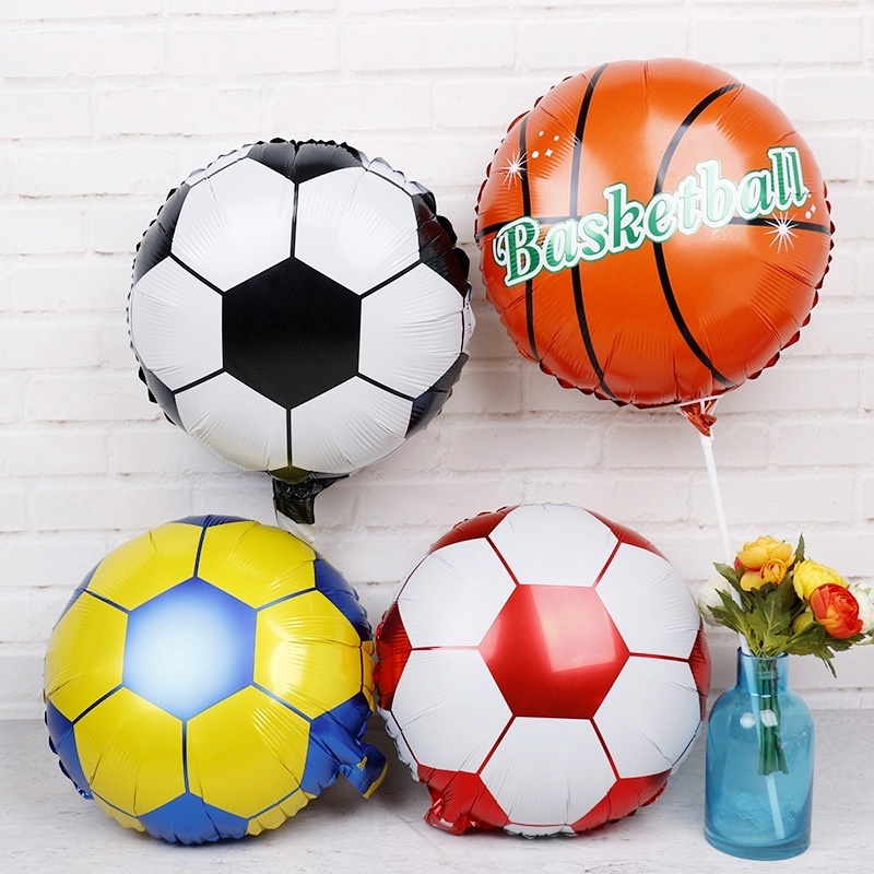Bong Bóng Màng Nhôm Hình Quả Bóng Đá 18 Inch Trang Trí Tiệc Sinh Nhật
