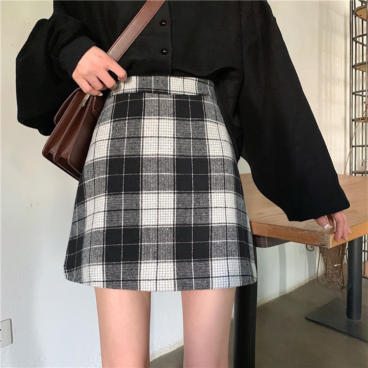 [CÓ FEEDBACK] Chân váy kẻ zip 2 lớp - CV08 - jannahouse | BigBuy360 - bigbuy360.vn