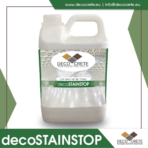 decoSTAINSTOP 2kg - Hoá chất Chống Thấm Waterproofing Sealer bảo vệ sàn bê tông công nghệ colloidal silica DECO CRETE