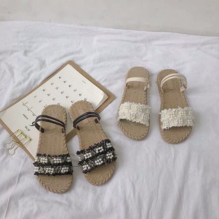 [Order 7 - 10 ngày] Dép giả cói chất liệu cao su