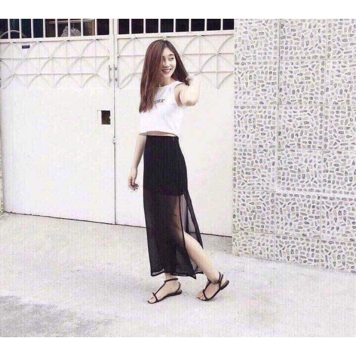 Chân váy xẻ 2 lớp CHU2102 | BigBuy360 - bigbuy360.vn