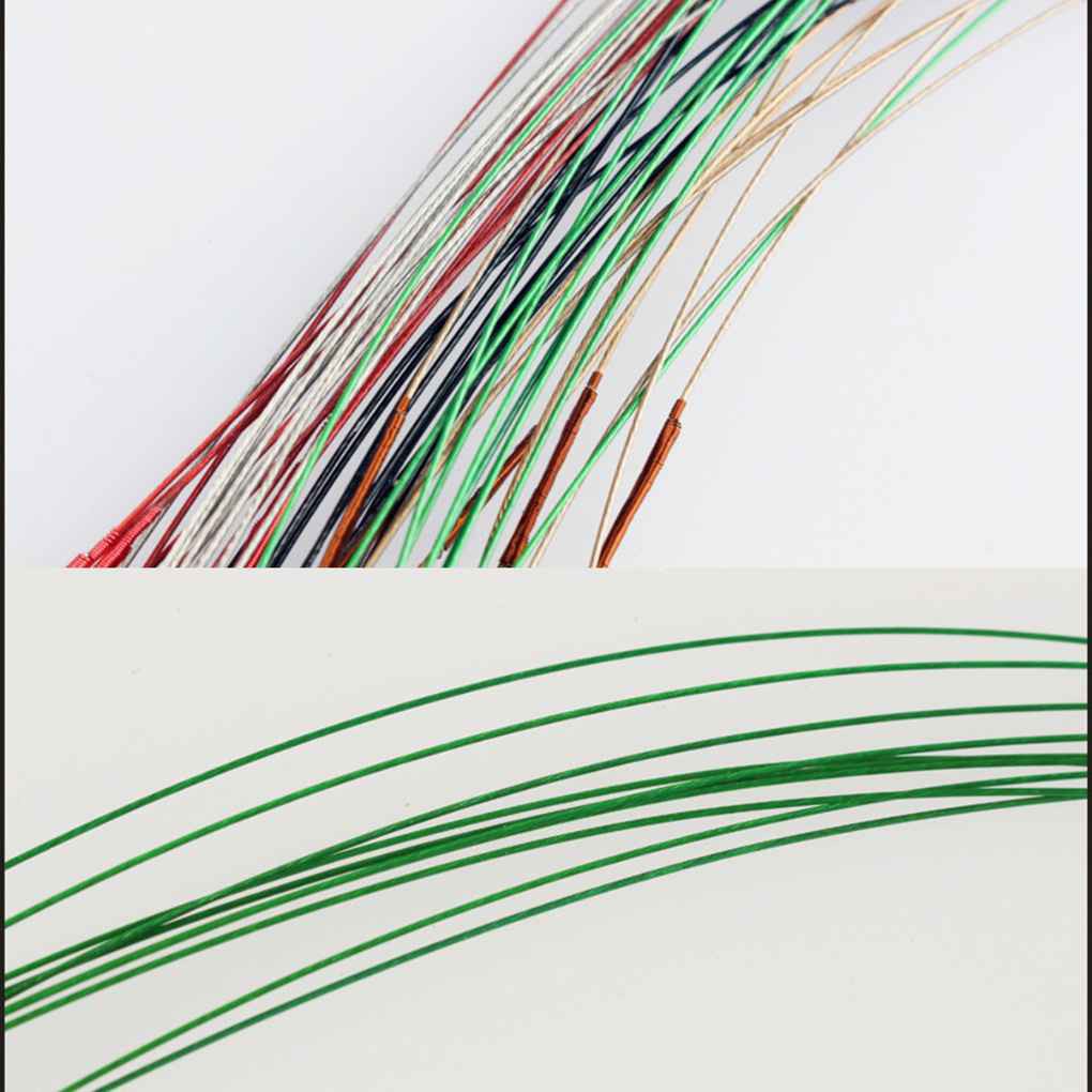 Bộ 10 dây gắn mồi câu và dây câu cá có móc bằng thép không gỉ