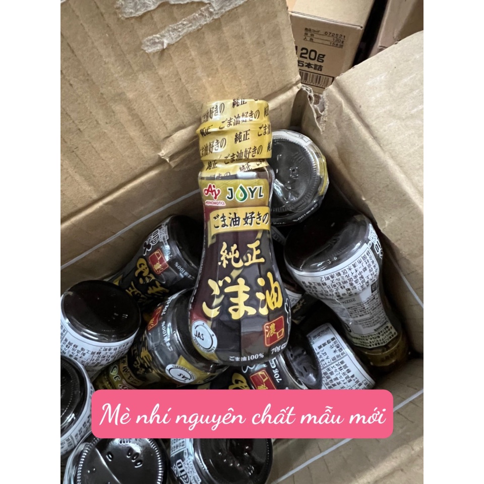 Dầu mè nguyên chất Ajinomoto cho bé ăn dặm Nhật Bản 70g và 160g - Date: 9/2024 - Nhà hữu cơ