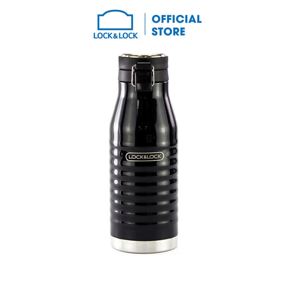 [HÀNG CHÍNH HÃNG] Bình giữ nhiệt bằng thép không gỉ Lock&Lock Wave Bottle 460ml LHC4149BLK