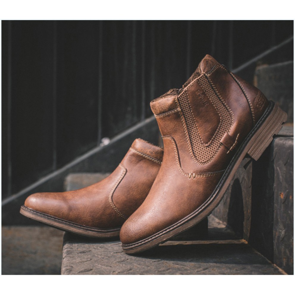 High Quality Fashion Cow Leather Male Boot Shoes | BigBuy360 - bigbuy360.vn
