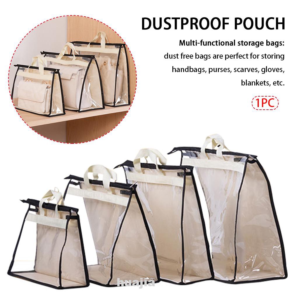 Túi trong suốt dùng để bảo quản túi xách chống bụi chống ẩm mốc có giá treo tiện lợi