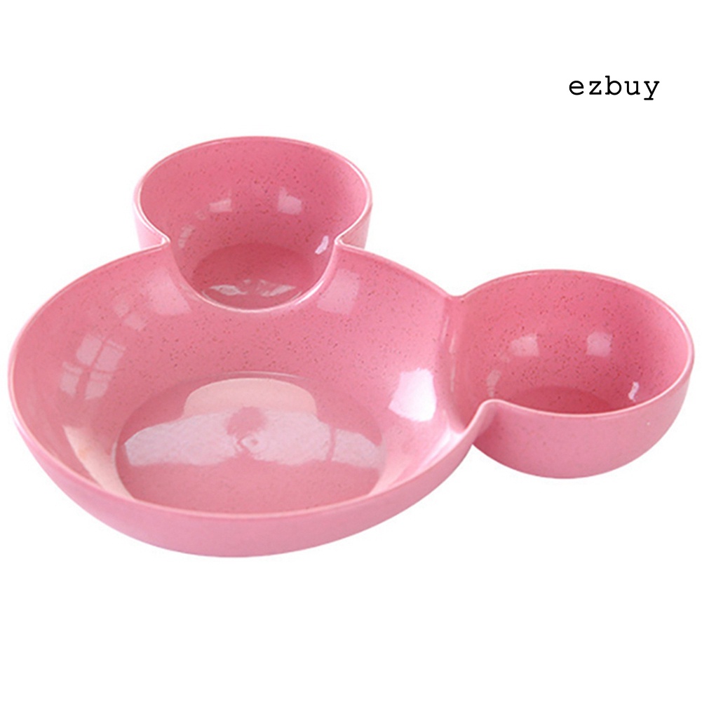 Khay đựng thức ăn có tay cầm hình đầu chuột dễ thương cho bé
