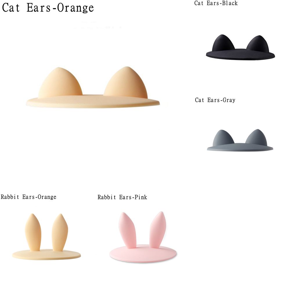 Nắp Đậy Cốc Nước Giữ Nhiệt Không Độc Hại Hình Tai Thỏ Có Thể Tái Sử Dụng Ốp