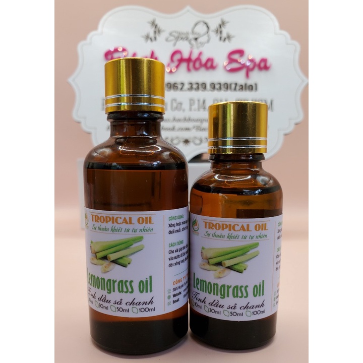 Tinh dầu sả chanh 100% thiên nhiên