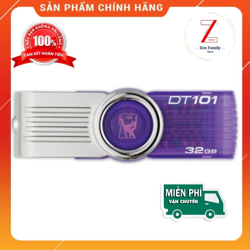 USB DT 101 G2 32 GB Hàng Chính Hãng, Đủ Dung Lượng, Vua Sỉ Phụ Kiện_Zenfamily Bảo Hành 12 Tháng 1 Đổi 1