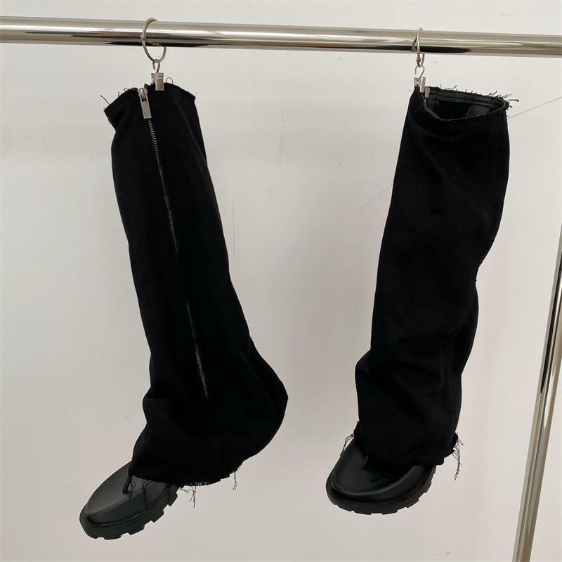 Giày Bốt denim Cổ Cao Đế Dày Thời Trang Mùa Hè Hàng Mới 2022 Cho Bạn Gái