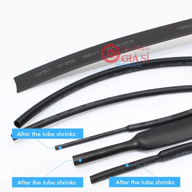 Ống co nhiệt, cách điện phi 16 loại tốt ❤️freeship❤️