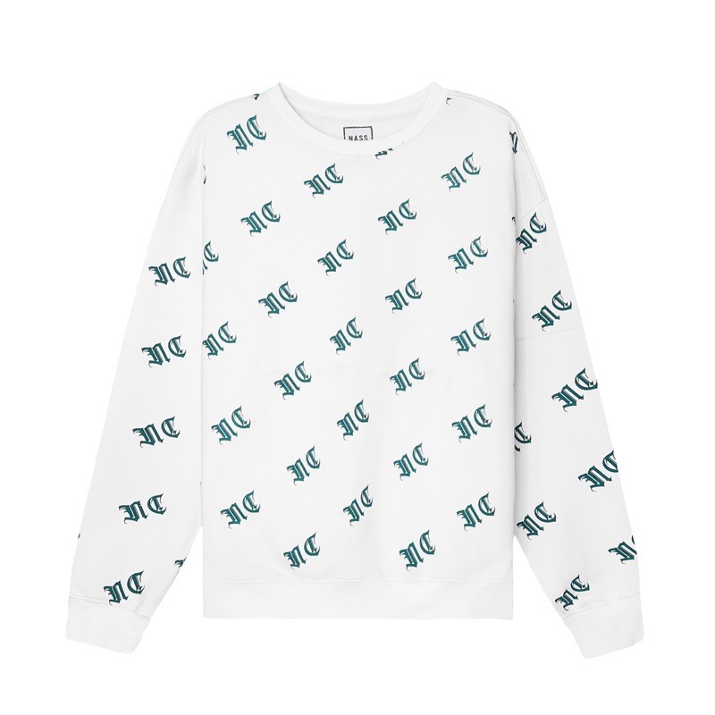 𝐋𝐎𝐆𝐎 𝐏𝐀𝐓𝐓𝐄𝐑𝐍 𝐒𝐖𝐄𝐀𝐓𝐄𝐑 (Áo tay dài full logo) | BigBuy360 - bigbuy360.vn