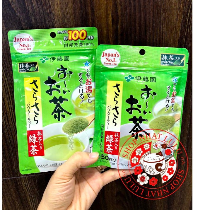 Trà xanh nguyên chất Matcha Nhật bản 40g và 80g dạng bột_shopnhatlulu