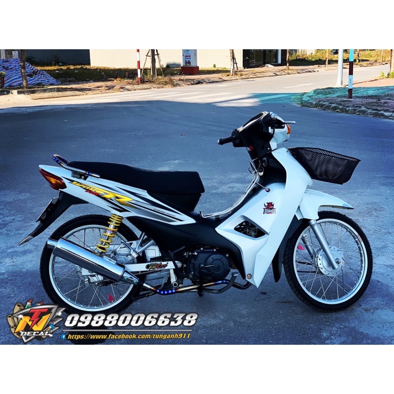 Tem xe Wave Alpha- Tem Wave R ghép crom