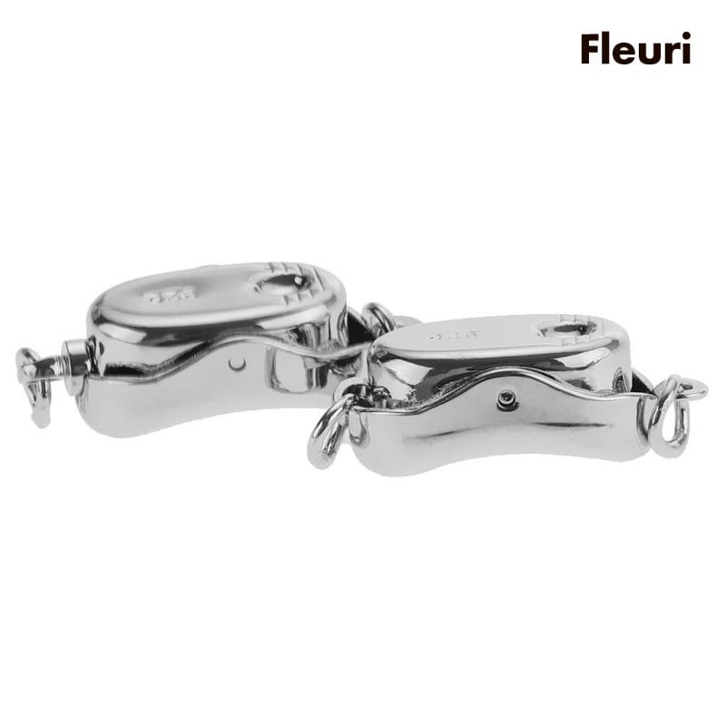 Set 2 Móc Cài Mạ Bạc 925 Dùng Làm Trang Sức Thời Trang