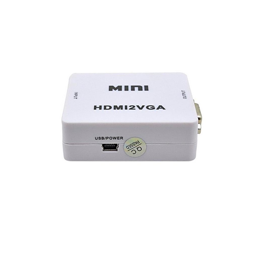 Bộ chuyển đổi tín hiệu HDMI sang VGA mini - từ máy tính, laptop lên màn hình TV, máy chiếu -dc3745