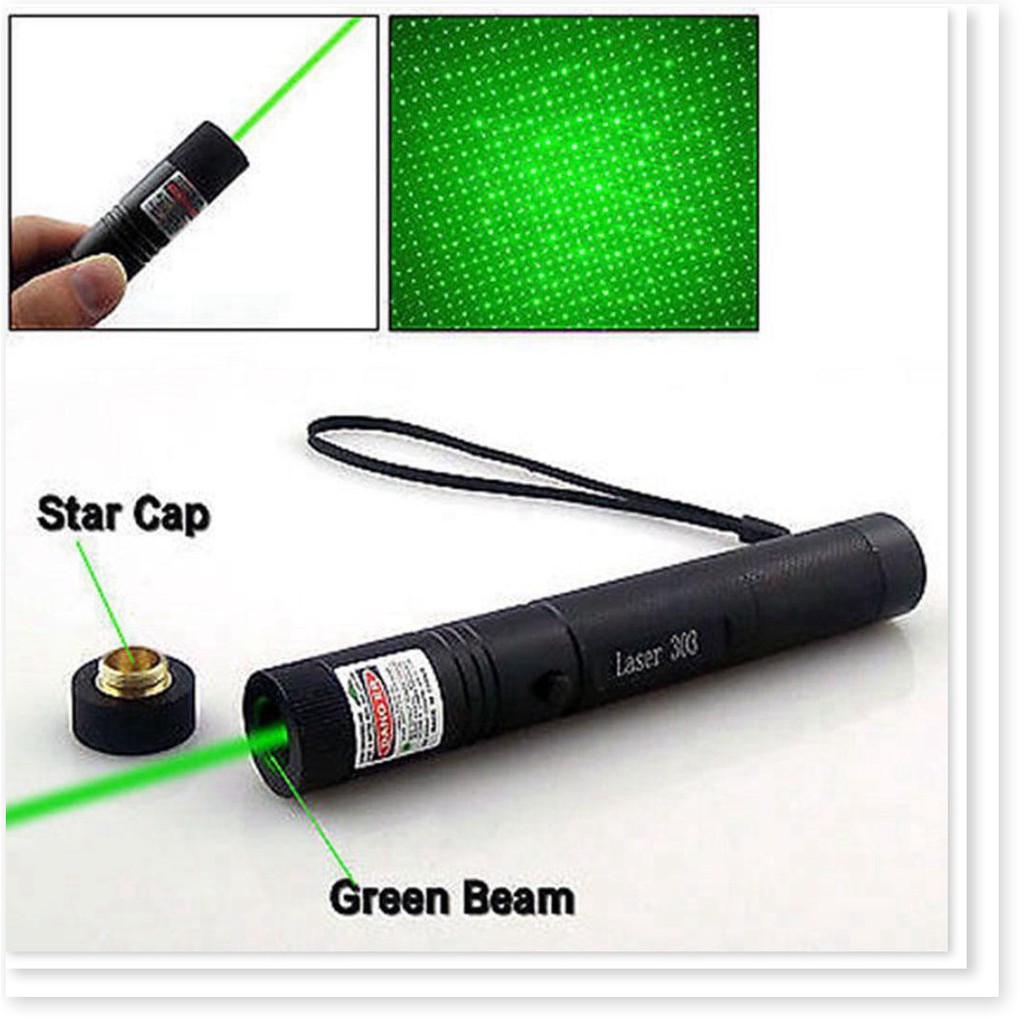 Đèn Pin Laser YL-303, Tia Xanh Lá, Cực Mạnh, Siêu Sáng