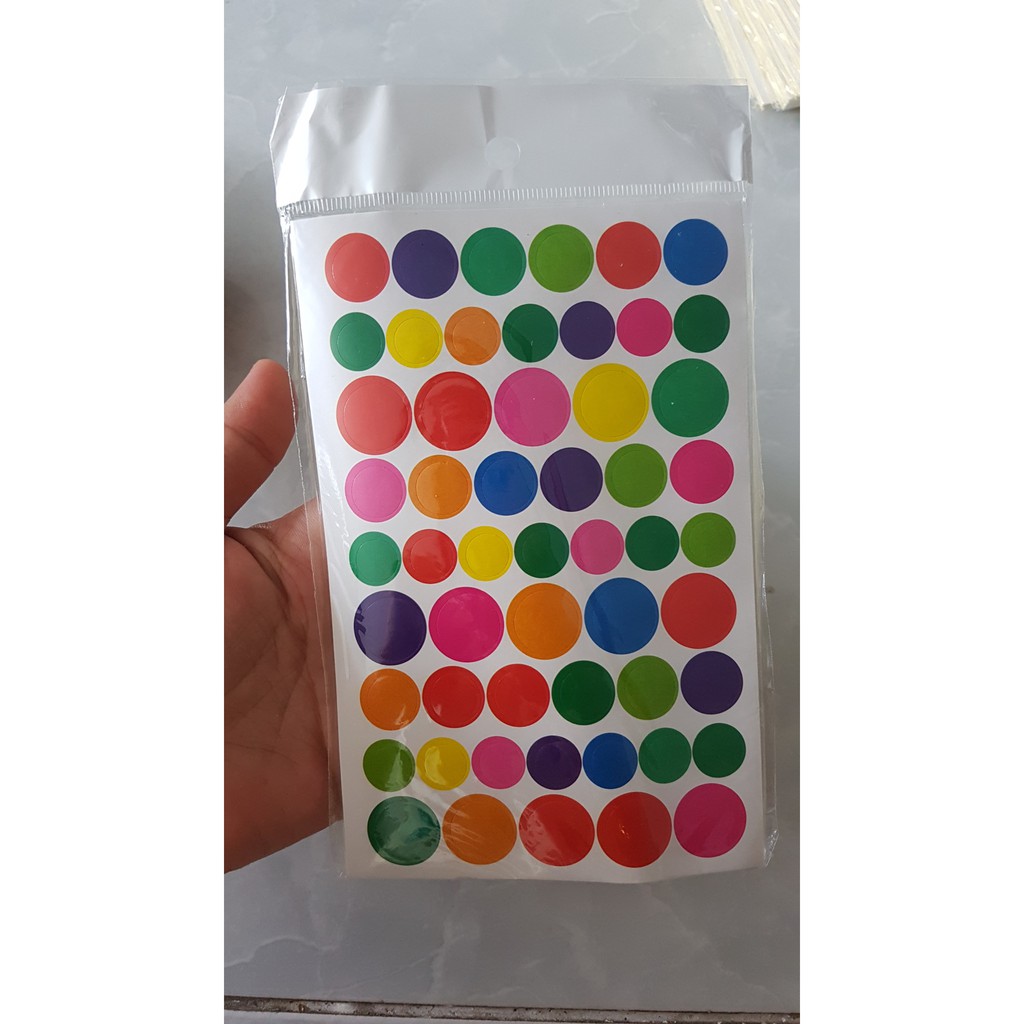 Set 10 túi sticker hình mặt cười dễ thương trang trí Scrapbook cho bé