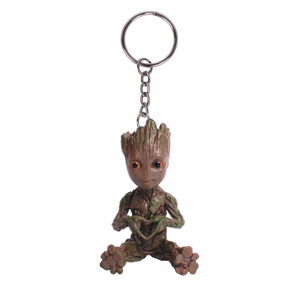 Móc chìa khóa hình Groot đồ chơi mô hình dễ thương