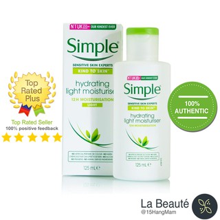 Simple Hydrating Rich Moisturiser - Lotion Dưỡng Ẩm Cho Da Khô 125ml