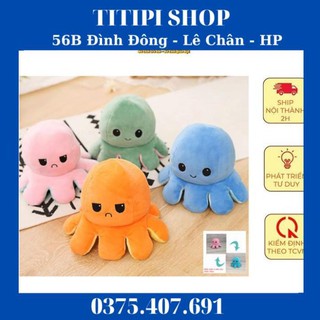 Siêu giảm giá Đồ chơi gấu bông bạch tuộc cảm xúc 2 mặt bằng vải nhung, co giãn 4 chiều siêu yêu - Tamankids