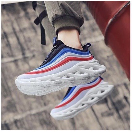 Giày Nam Sneaker đế xoắn Shineee viền màu cực chất