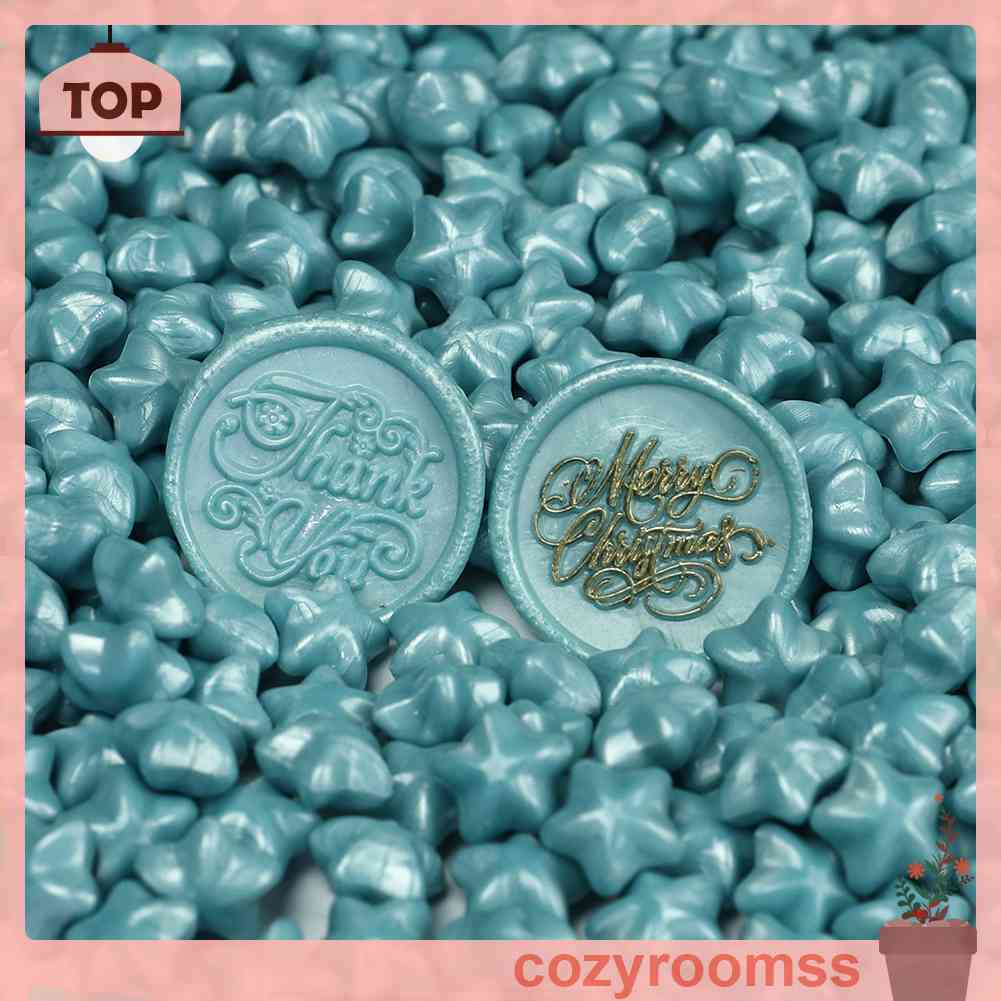 100 Hạt Sáp Niêm Phong Bì Thư Hình Ngôi Sao