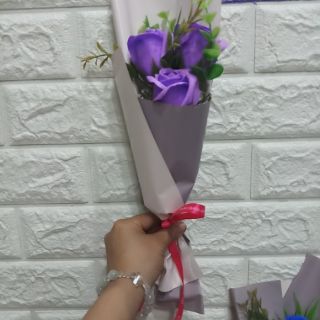 Bó hoa sáp 3 bông mẫu mới