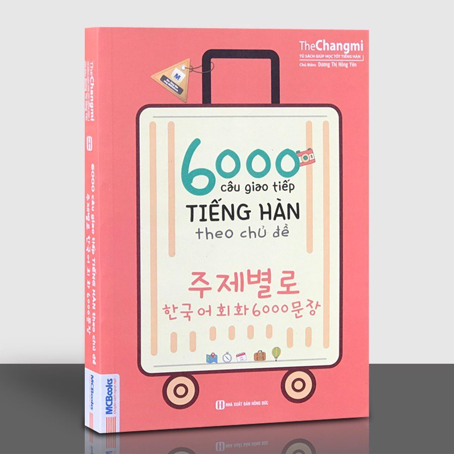 Sách - 6000 câu giao tiếp tiếng Hàn theo chủ đề ( tựng kèm bookmark )