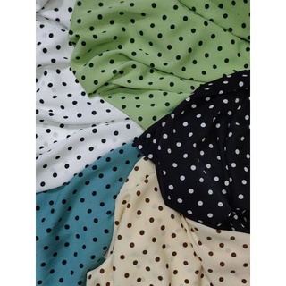Lụa mango chấm bi (giá 1m)
