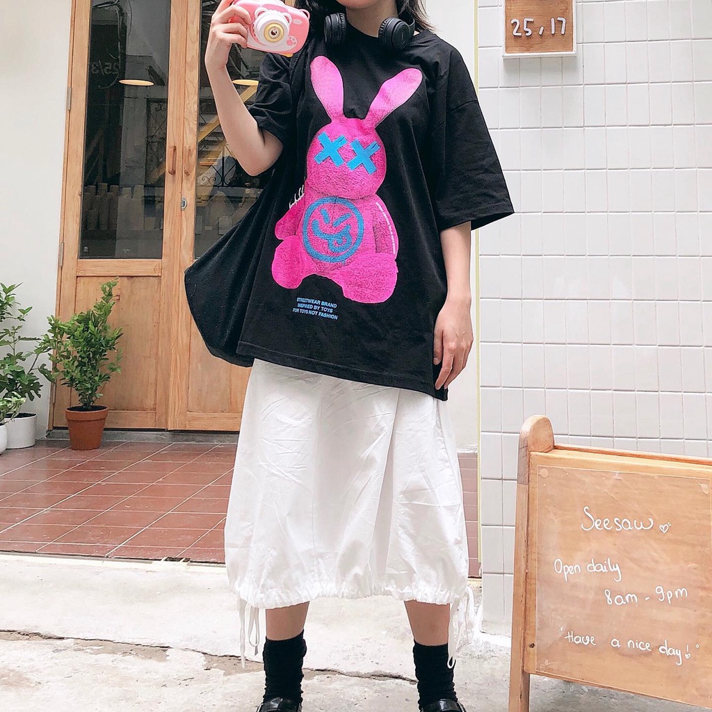 Áo Thun Tay Lỡ TOY PINK Form Rộng Nam Nữ Style Cá Tính Phong Cách Ulzzang Unisex (Ảnh Thật/ Có Sẵn)