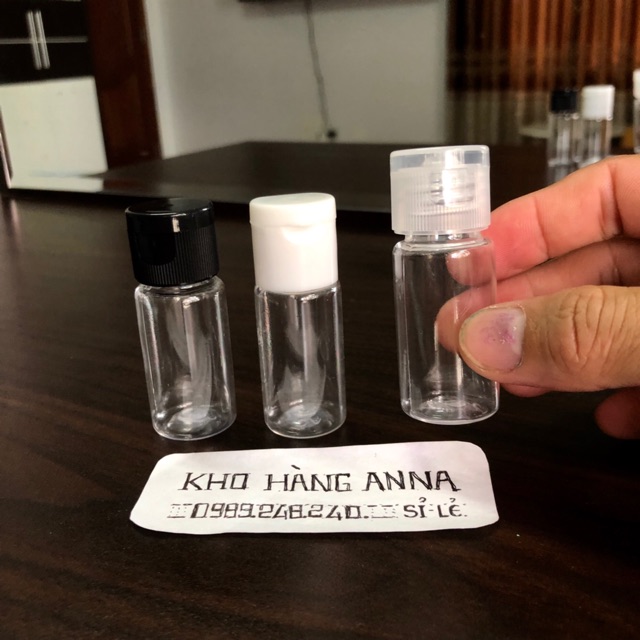 10 chai nhựa nhỏ xinh- Combo 10 chai trong suốt nhỏ 10ml/ 20ml/ 30ml- Chai xịt giọt, xịt sương, nắp nhôm, nắp bật, vặn