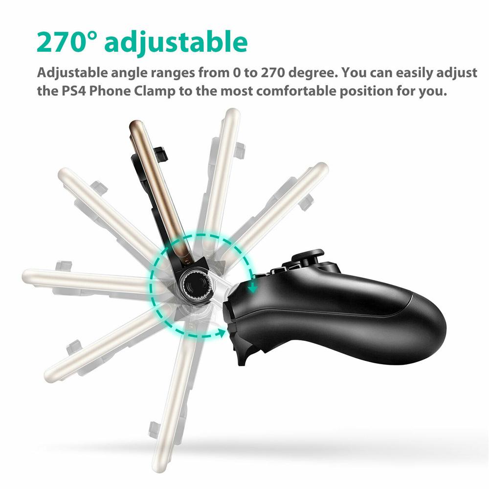 Giá Đỡ Điện Thoại/ Tay Cầm Chơi Game PS4 Bằng ABS Tùy Chỉnh Bền Bỉ Dễ Điều Chỉnh Cho PS4