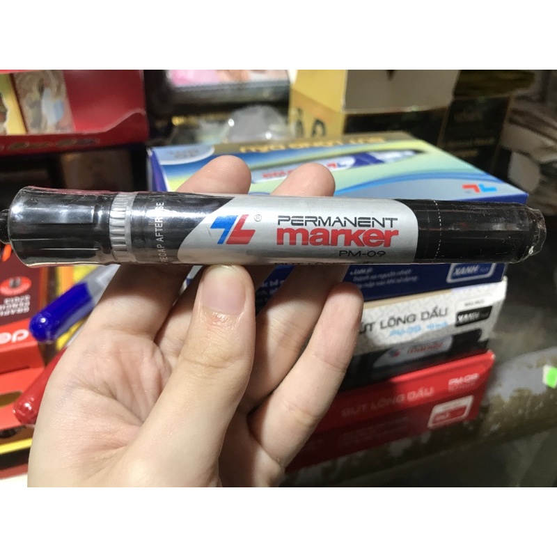 Bút lông dầu Thiên Long PERMANENT Marker 2 đầu PM-09