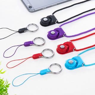 Dây đeo cổ tay ngắn bằng silicon chống mất chống rơi đa năng tháo rời được gắn điện thoại di động/chìa khoá/giấy tờ