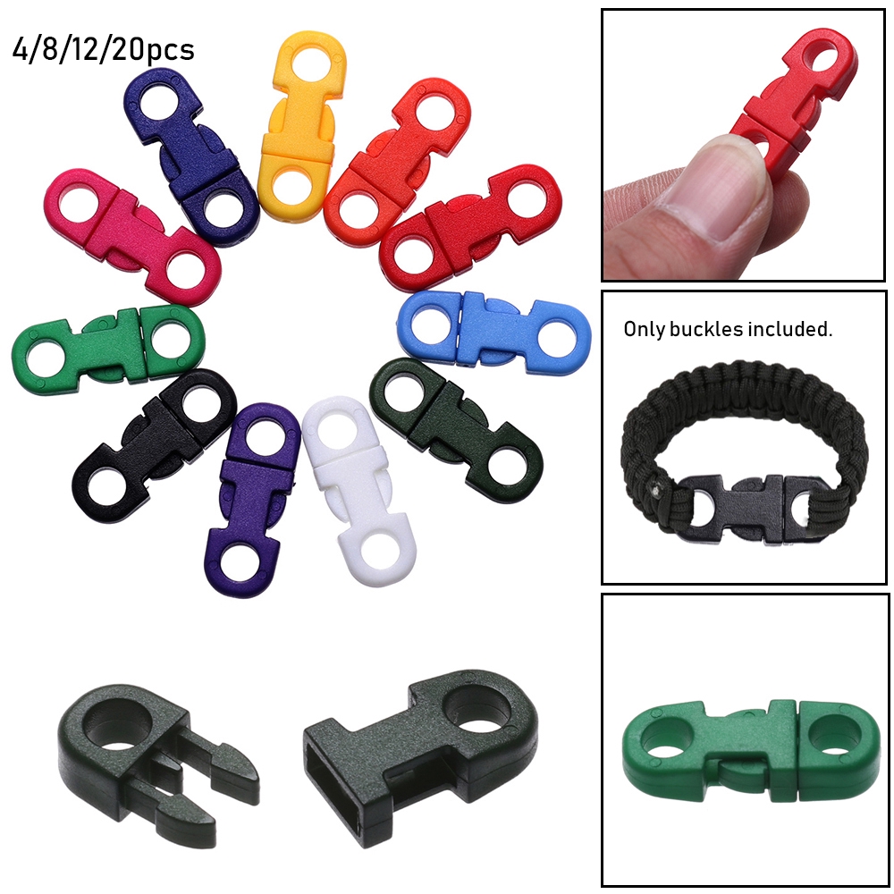 Set 4/8/12/20 Khóa Nhựa 5mm Hình Chữ Cái