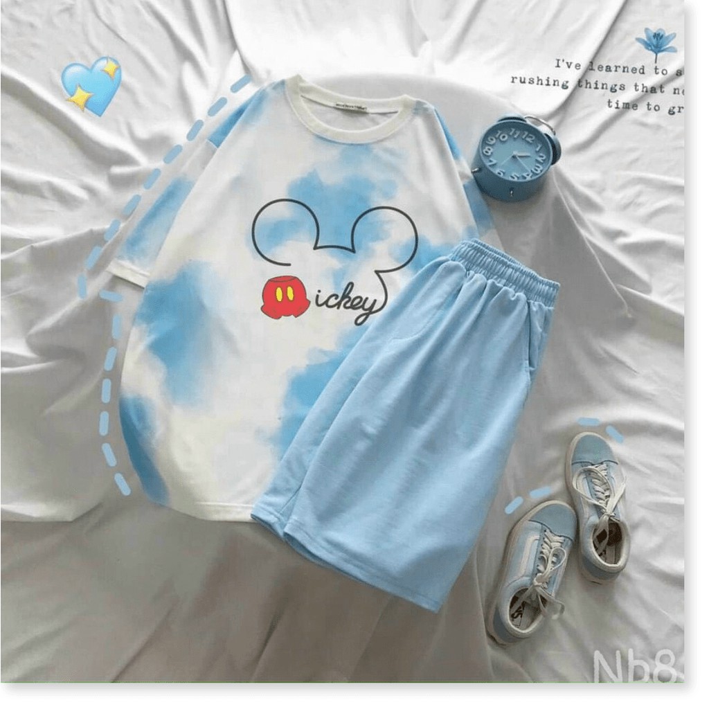 SET BỘ NỮ THUN COTTON,CHẤT LIỆU THOÁNG MÀU,HỌA TIẾT XINH XẮN LANA FASHION