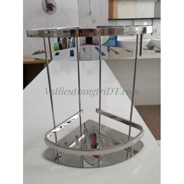 Kệ góc 2 tầng Inox Cao Cấp