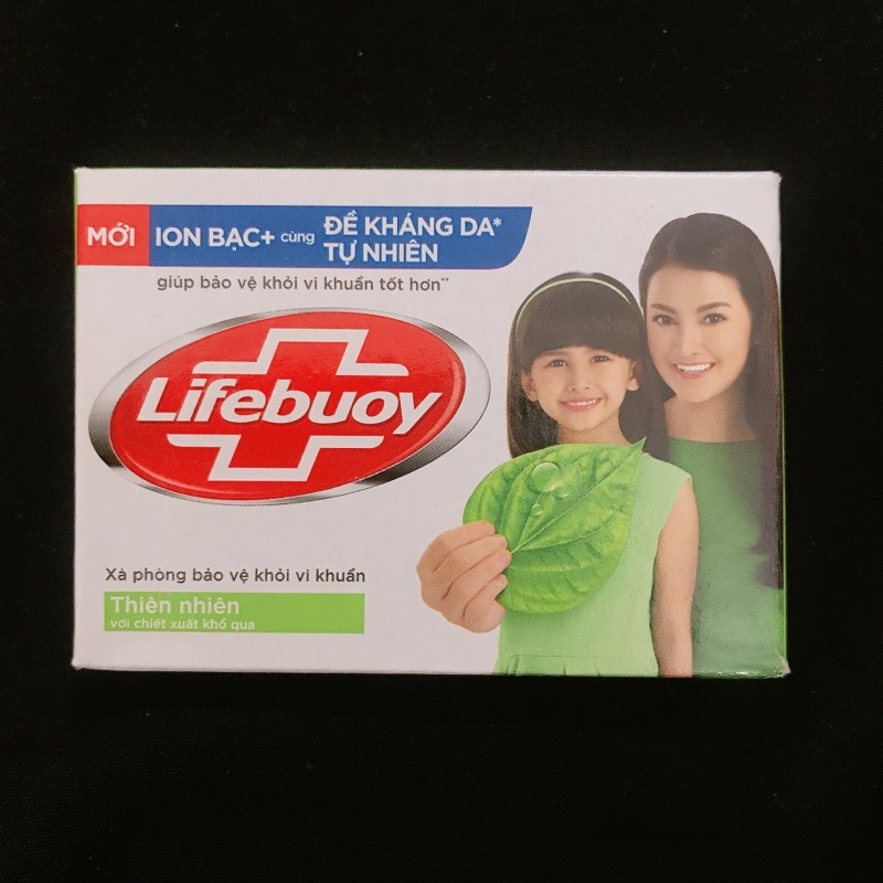 Xà Phòng Bông Cục Lifebuoy Khổ Qua Thiên Nhiên, Mát Lạnh Sảng Khoái, Chăm Sóc Da, Bảo Vệ Vượt Trội 10 90G